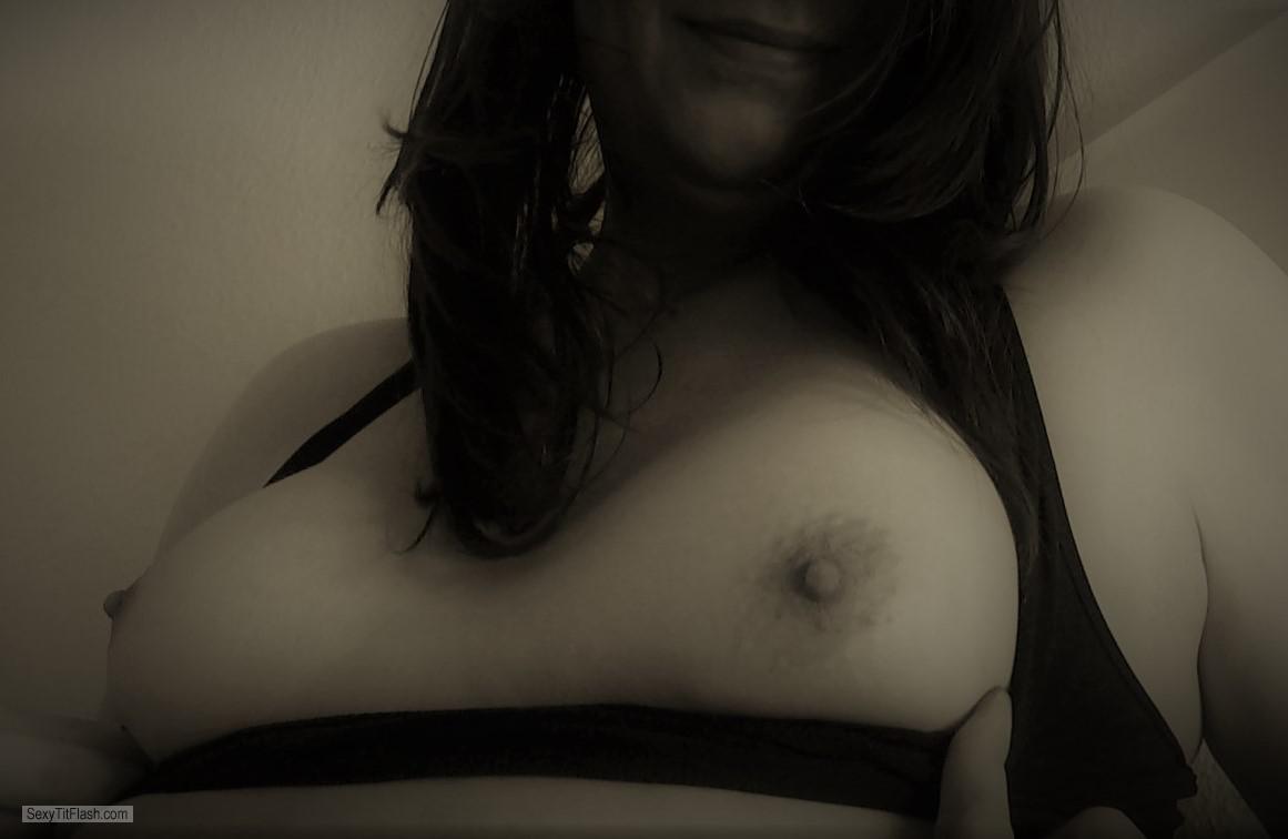 Tit Flash: My Very Small Tits (Selfie) - RoseLeSex from Germany